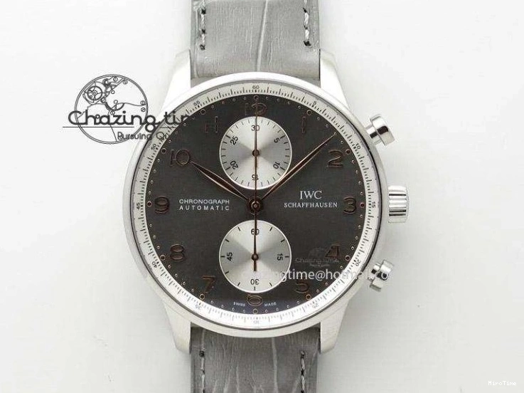 MIROTIME 0115 Portuguese Fa Jones IW544203 SS GSF 1:1 Best Edition White Dial On Leather Strap Trendsetting 7235